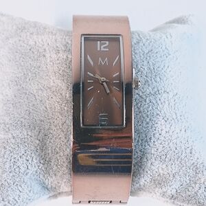 Marciano Rose Gold Bangle Cuff Womens Quartz Watch, New Battery